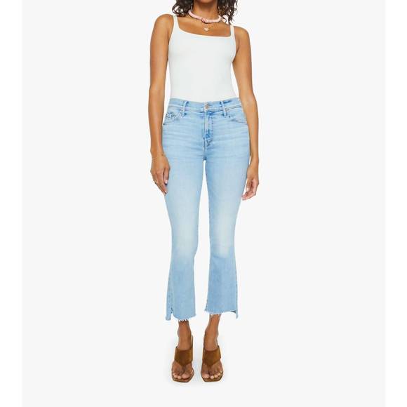 NEW MOTHER the insider crop step fray jean in beaming - Picture 1 of 3